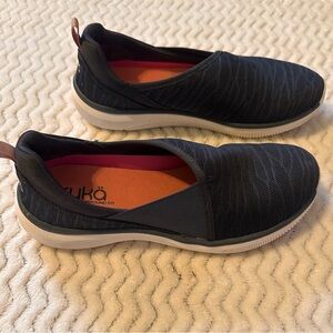 Ryka Women's aGrey and Orange Slip-On Sneakers